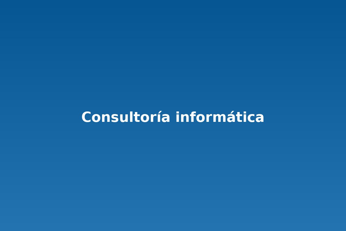 Consultoría informática