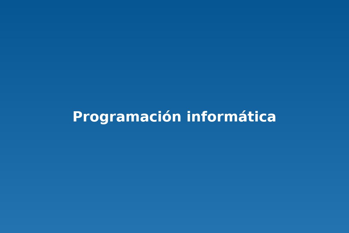 Programación informática